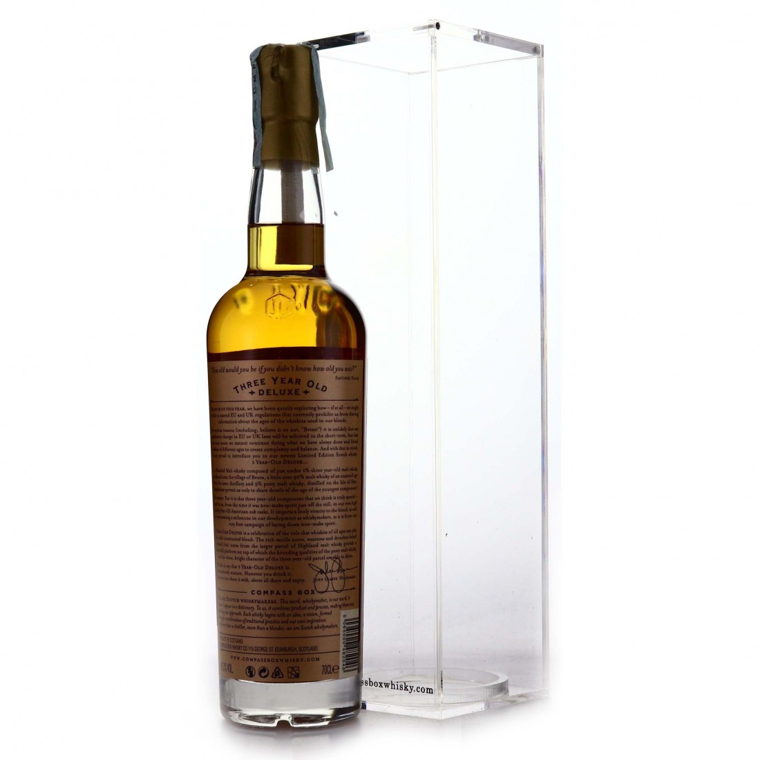 Compass Box Three Year Old Deluxe Whisky Auctioneer